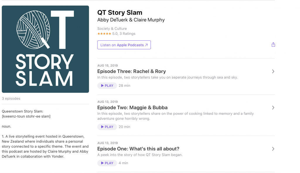 listen to QT Story Slam Podcast now.